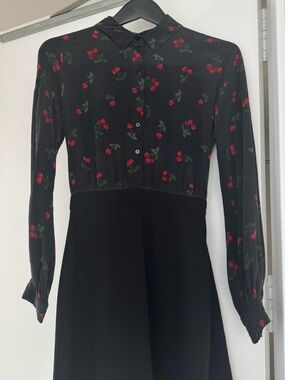 the kooples pleated shirt dress The Kooples Red Pleated Shirt Dress worn by Anastasia Steele (Dakota  Johnson) as seen in Fifty Shades Freed